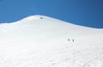 Junto com o Piotr, descendo a longa geleira do Pico Orizaba, no México (foto de Geraldo Ozorio)